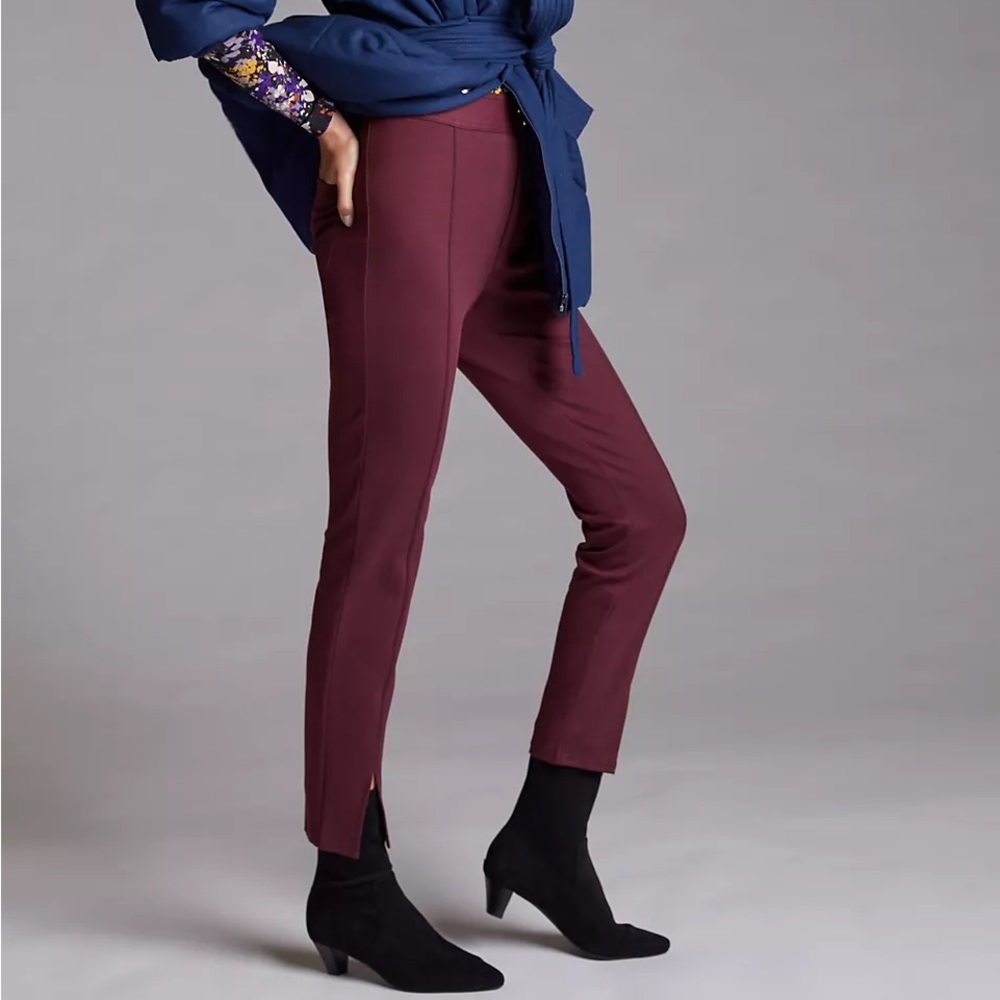 NWT Anthropologie Maeve High-Rise Seamed Pants